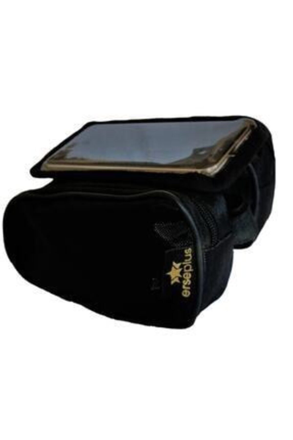 Bisiklet Heybe Çantası Kadro Üstü 6 Inç Telefon Hazneli | NUR Bike | Siyah-siyah