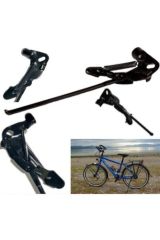 Bisiklet Park Ayak 26 Jant Arka Mil Bağlantılı Siyah 26 Arka Ayak Siyah