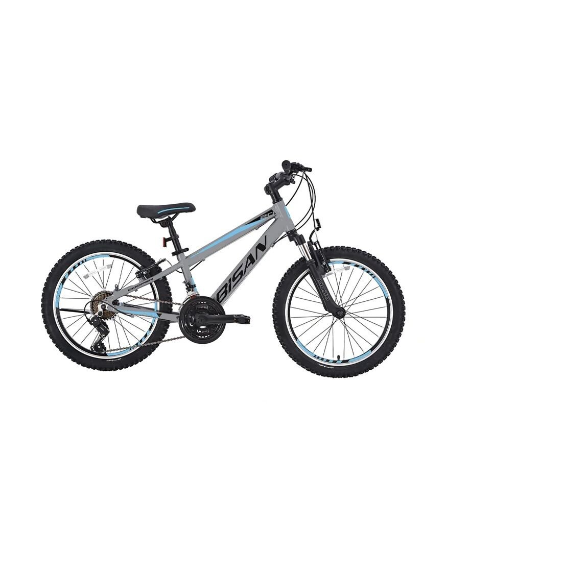 Bisan Cooper V Fren 20 Jant 11'' - 28 cm Bisan Çocuk Bisikleti 21 Vites Açık Gri Siyah/Mavi