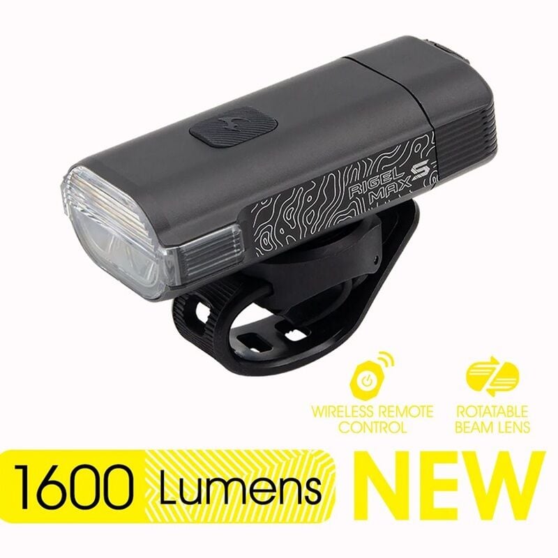 Moon RIGEL MAX-S 1600 Lümen USB Bisiklet Ön Lambası Siyah