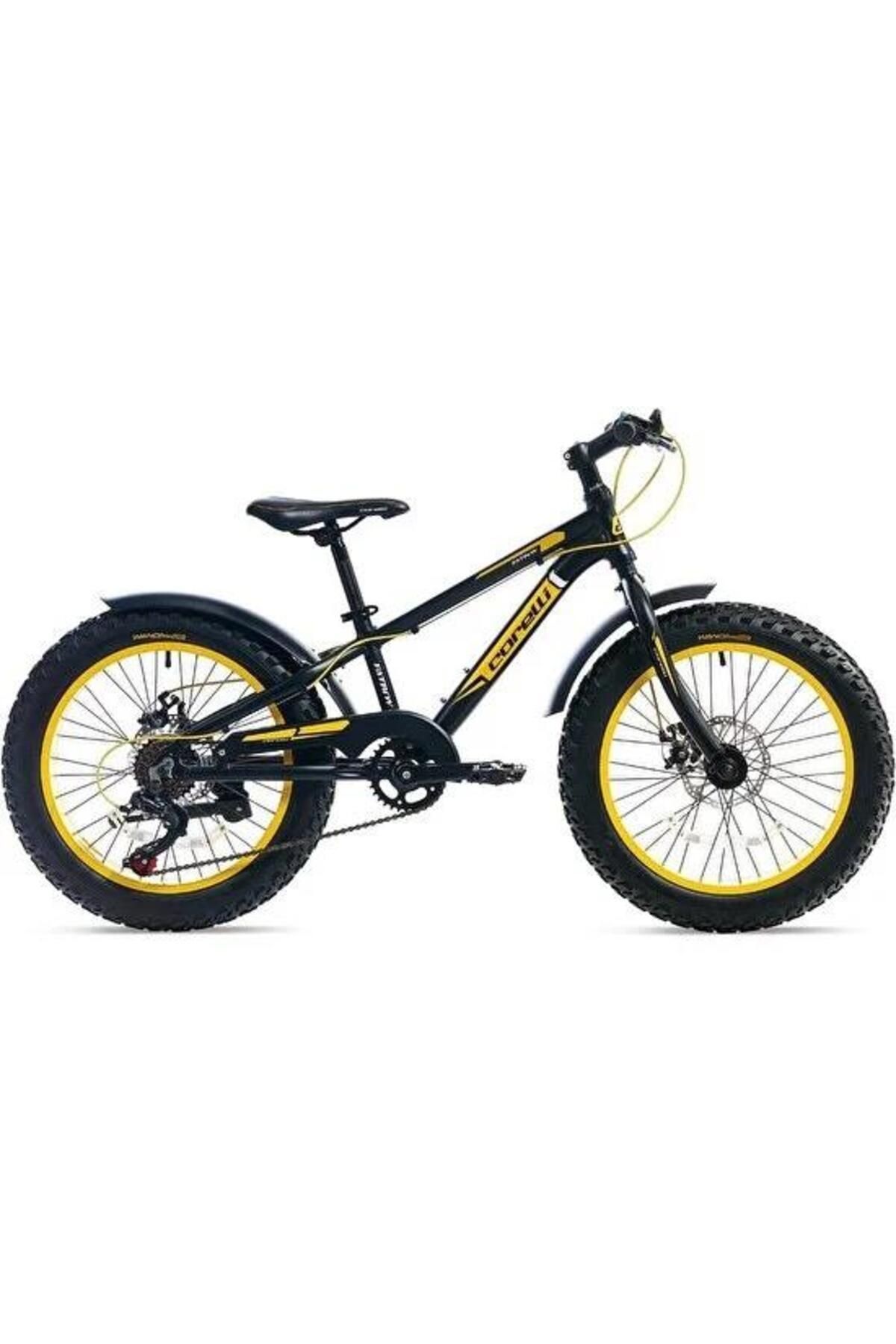 Corelli Fatboy 20 Jant Çocuk Bisikleti - Siyah - Beyaz - Sarı