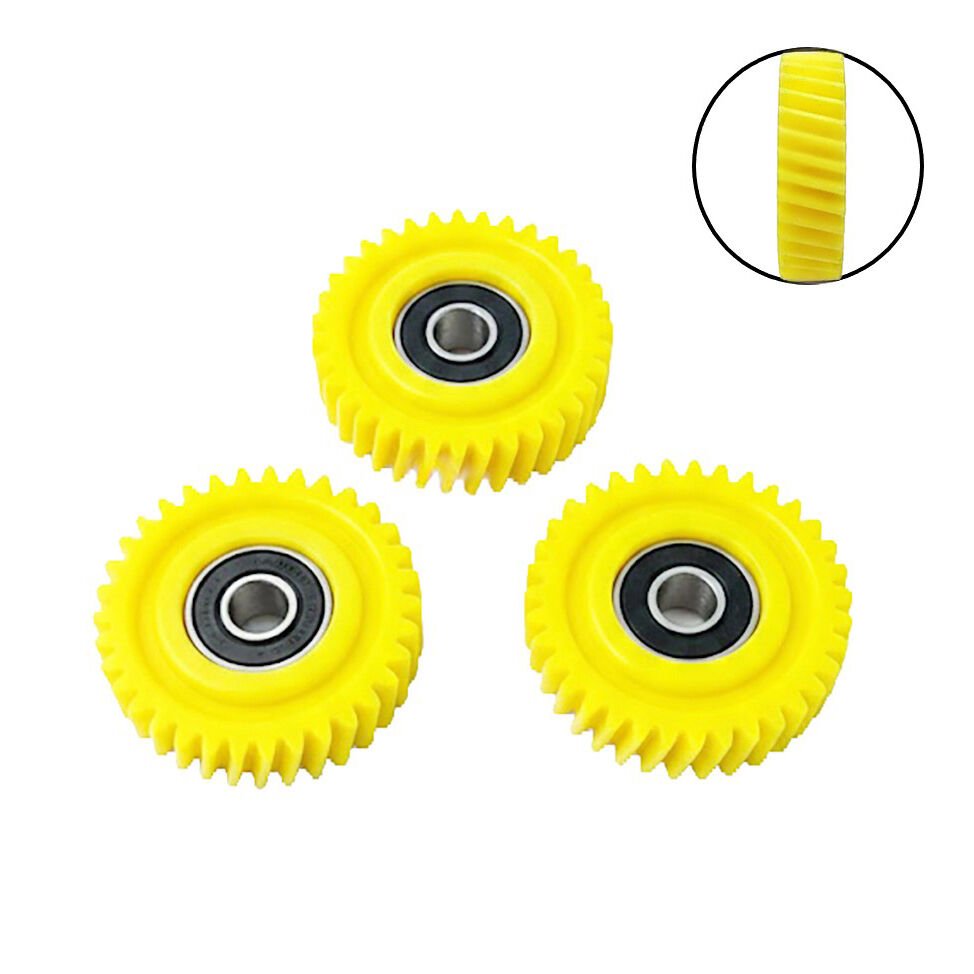 Motor Dişlisi - Kestamit, 35T, Çap 47,5mm , En 13mm, Helix Açılı Dişli, 3lü