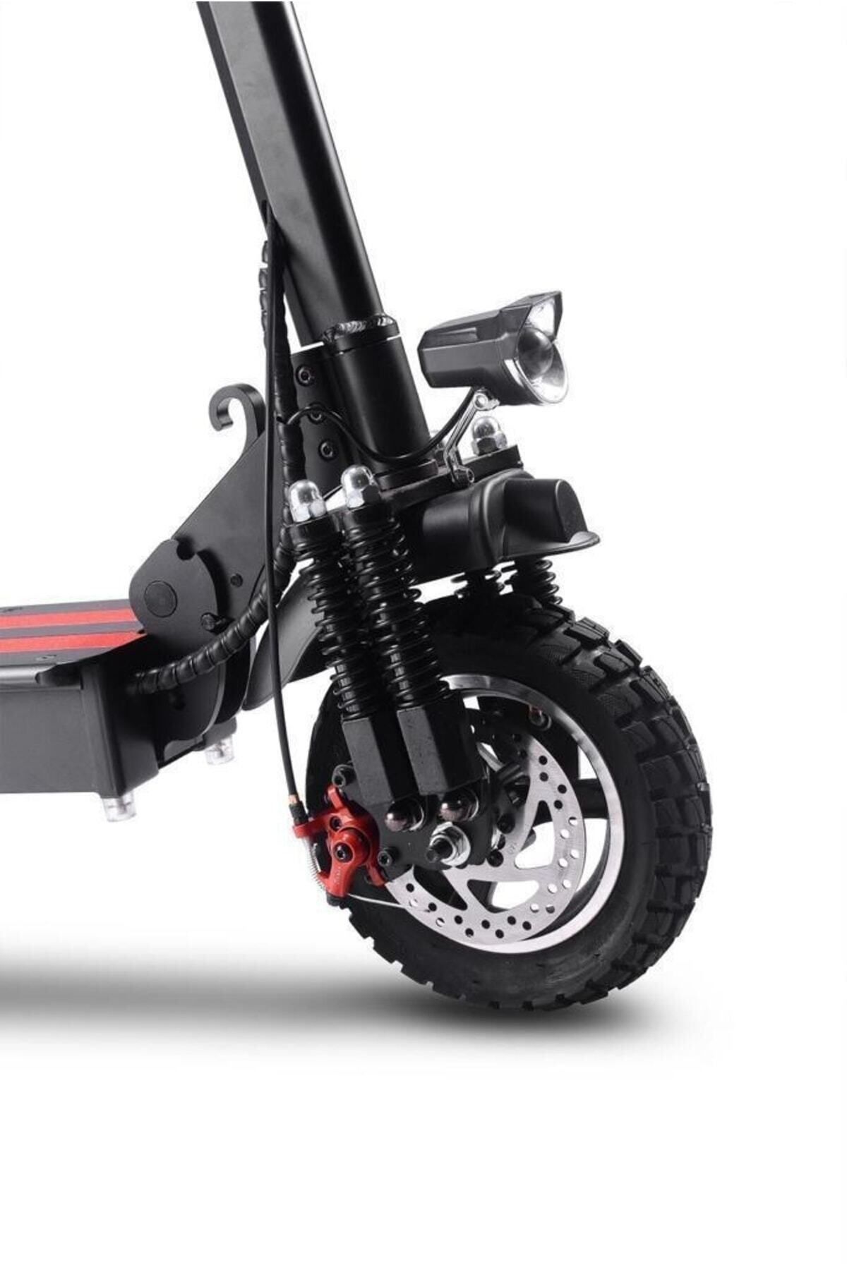 Çift Amortisörlü 1000w 10 Inç Elektrikli Scooter Siyah