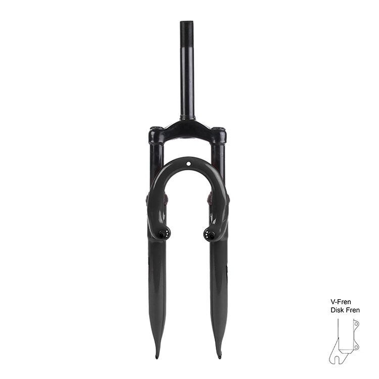 Amortisörlü Maşa - 27.5 Jant Siyah, V Fren -DB, 25.4, Çelik