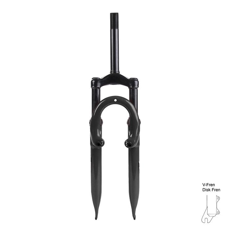 Amortisörlü Maşa - 27.5 Jant Siyah, V Fren -DB, 25.4, Çelik