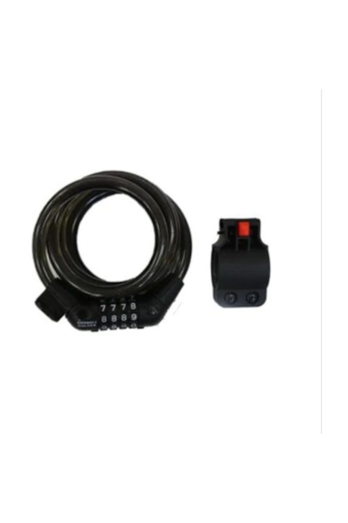 Zhonglı Siyah Şifreli Bisiklet Kiliti 12x1200mm