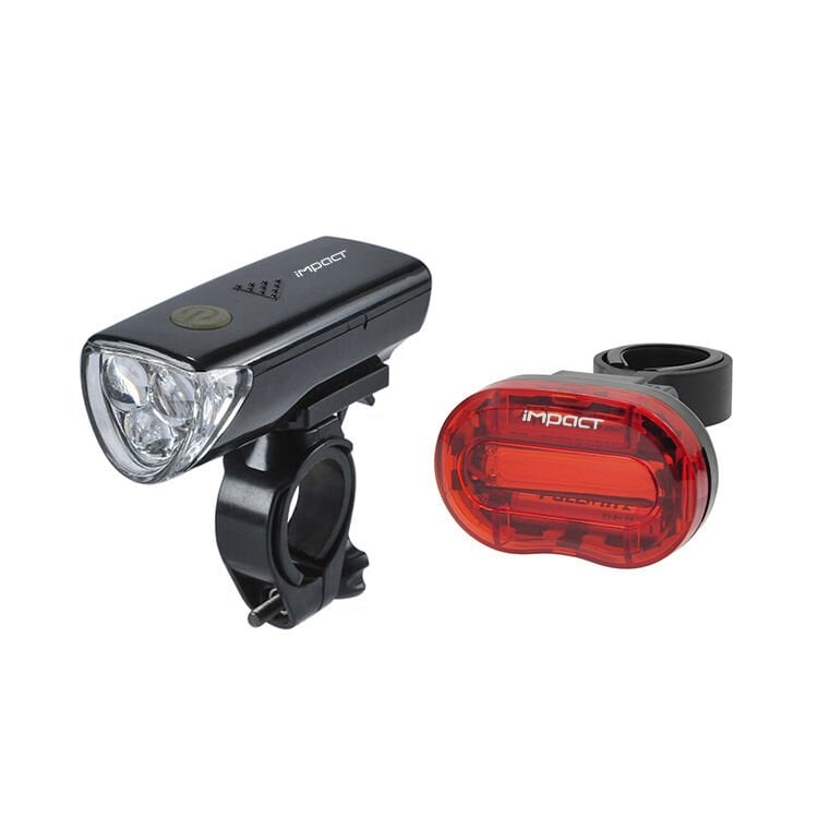 Impact Combo 2 Bisiklet Ön Far - Arka Stop Lambası Seti