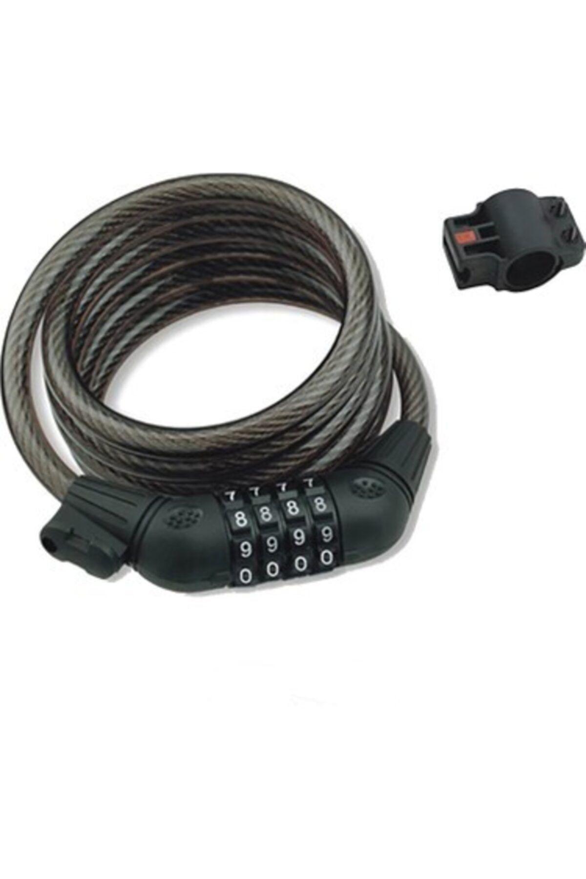 Bisiklet Kilidi 12*1200mm Değişebilir Şifreli Bisiklet Aksesuar Askı Dahil