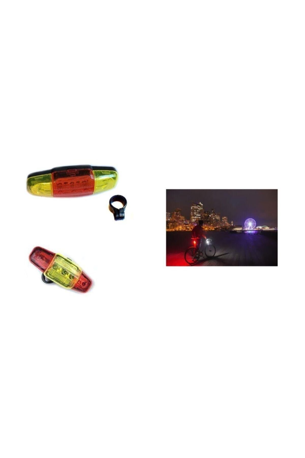 Bisiklet Işığı Gece Lambası Güvenlik Arka Led Işık Uyarı Ikaz Reflektörü
