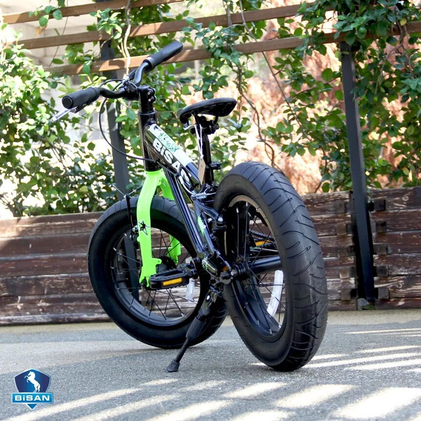 Bisan Limit - 16'' Jant - 9'' 23 Cm - Fat Bike Bisiklet - Siyah - Yeşil