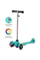 Scoter Tech 7 Renk Led Işıklı Tekerlekli Scooter-Kırmızı