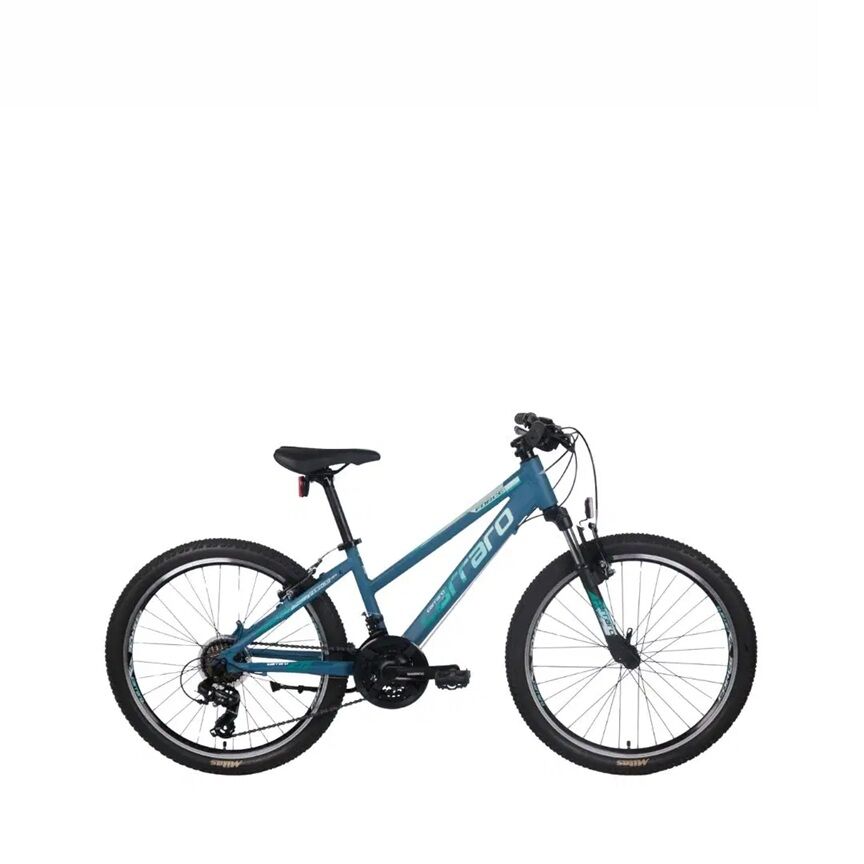 Carraro Force 401 V - 24 Jant 21 Vites Çocuk Dağ Bisikleti - Mat Turkuaz / Beyaz