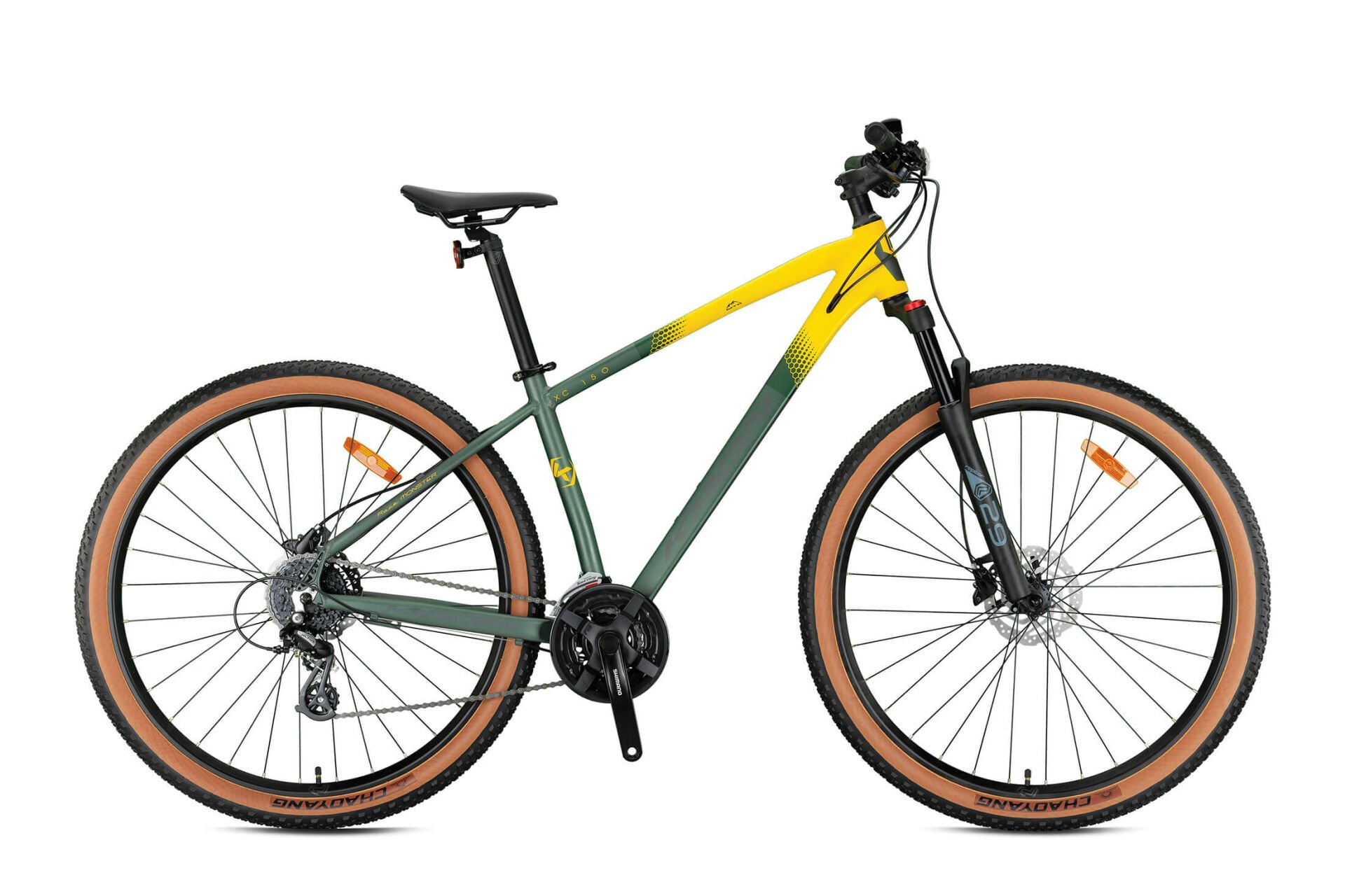 KRON XC 150 27,5 JANT  MTB 15 24 VİTES HD SİYAH ELEKTRİK SARI FÜME