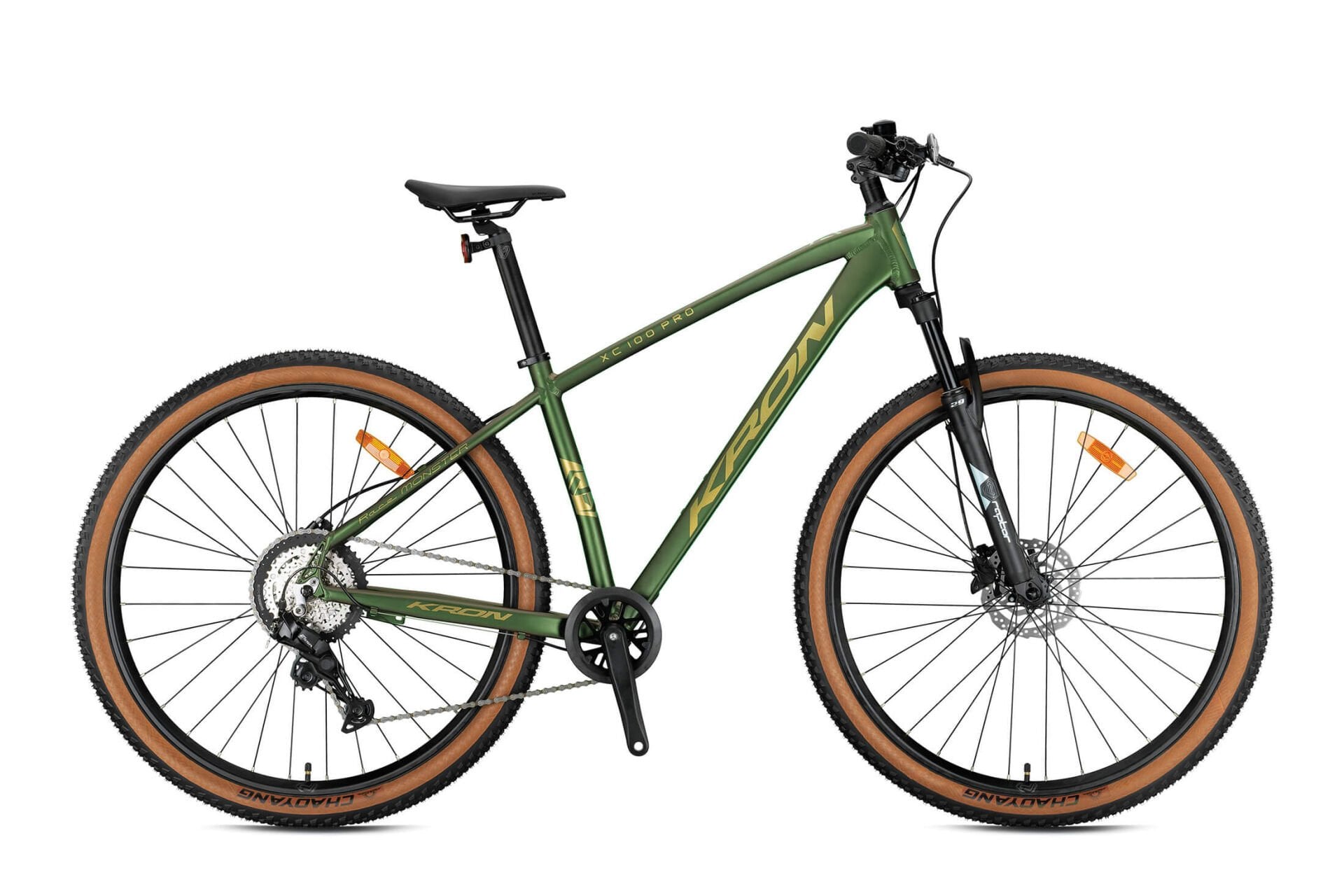 KRON XC 100 PRO 27,5 MTB 15' 8 VİTES H.DİSC MAT HAKİ PARLAK SARI