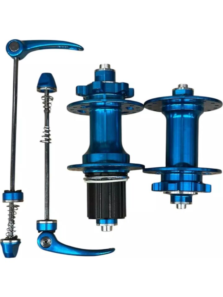 ForteGT Hub Sesli Ön Arka Göbek Seti Mavi XYBC-680 Mandallı 6 Vida Disk