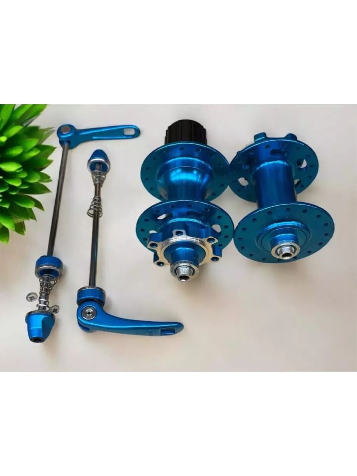 ForteGT Hub Sesli Ön Arka Göbek Seti Mavi XYBC-680 Mandallı 6 Vida Disk