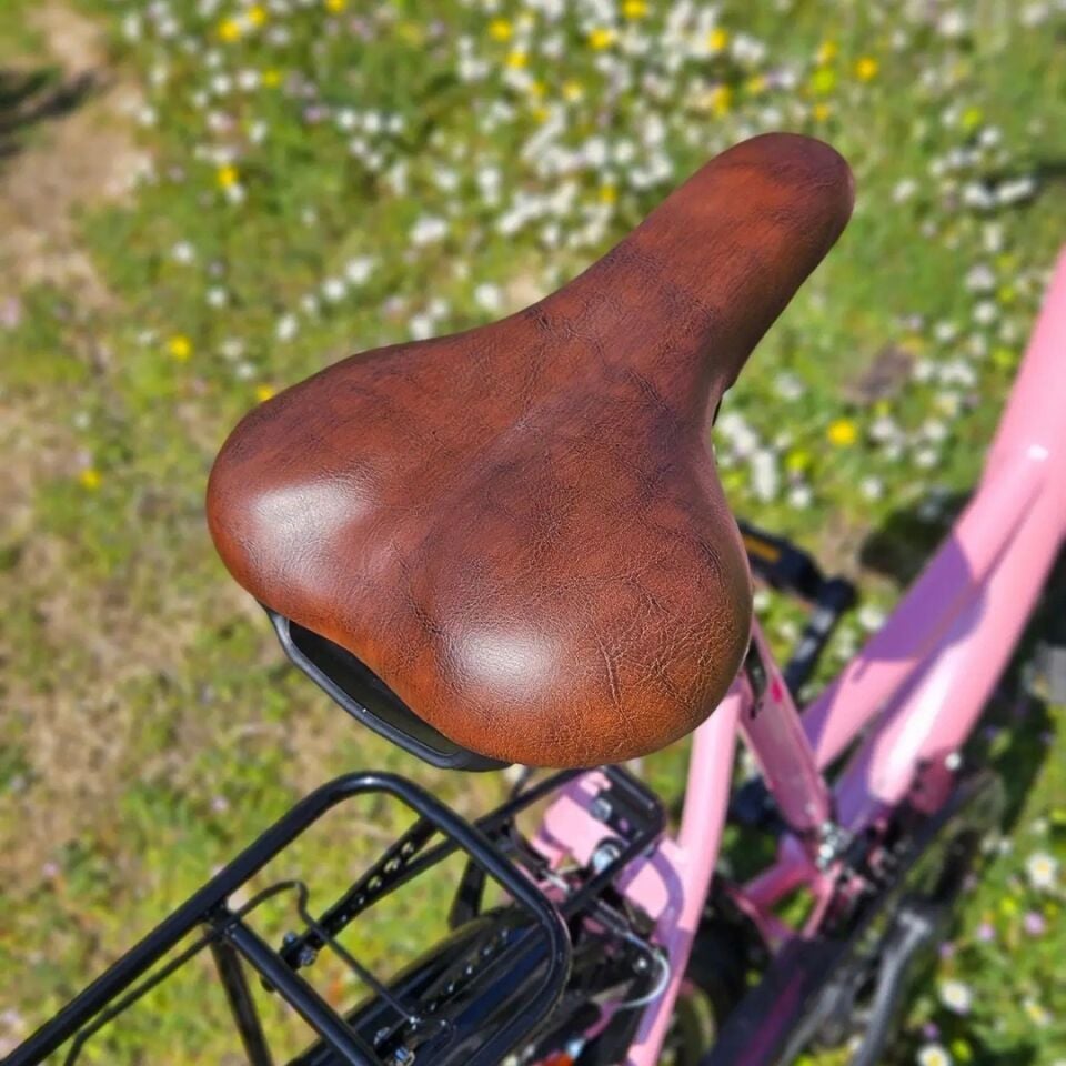 Ümit Alanya - 24 Jant 21 Vites Sepetli Çocuk Bisikleti - Toz Pembe