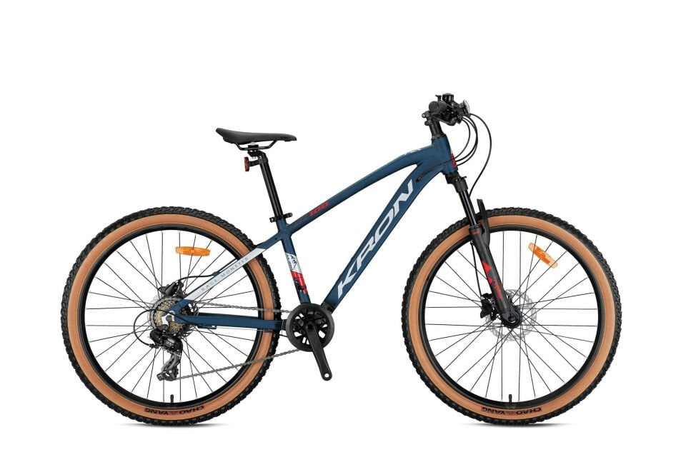 KRON XC 100 24 JANT MTB 13 KADRO 8 VİTES HD FREN MAT KOYU LACİVERT GRİ KIRMIZI