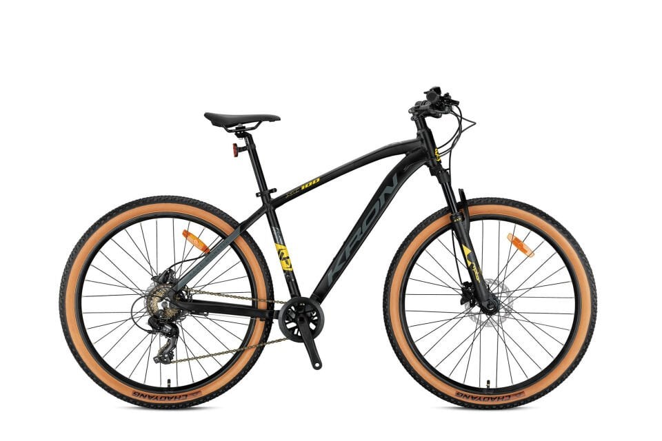 KRON XC 100 24 JANT MTB 13 KADRO 8 VİTES HD FREN MAT SİYAH SARI FÜME