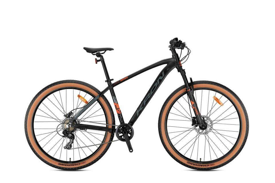 KRON XC 100 24 JANT MTB 13 KADRO 8 VİTES HD FREN MAT SİYAH SARI FÜME