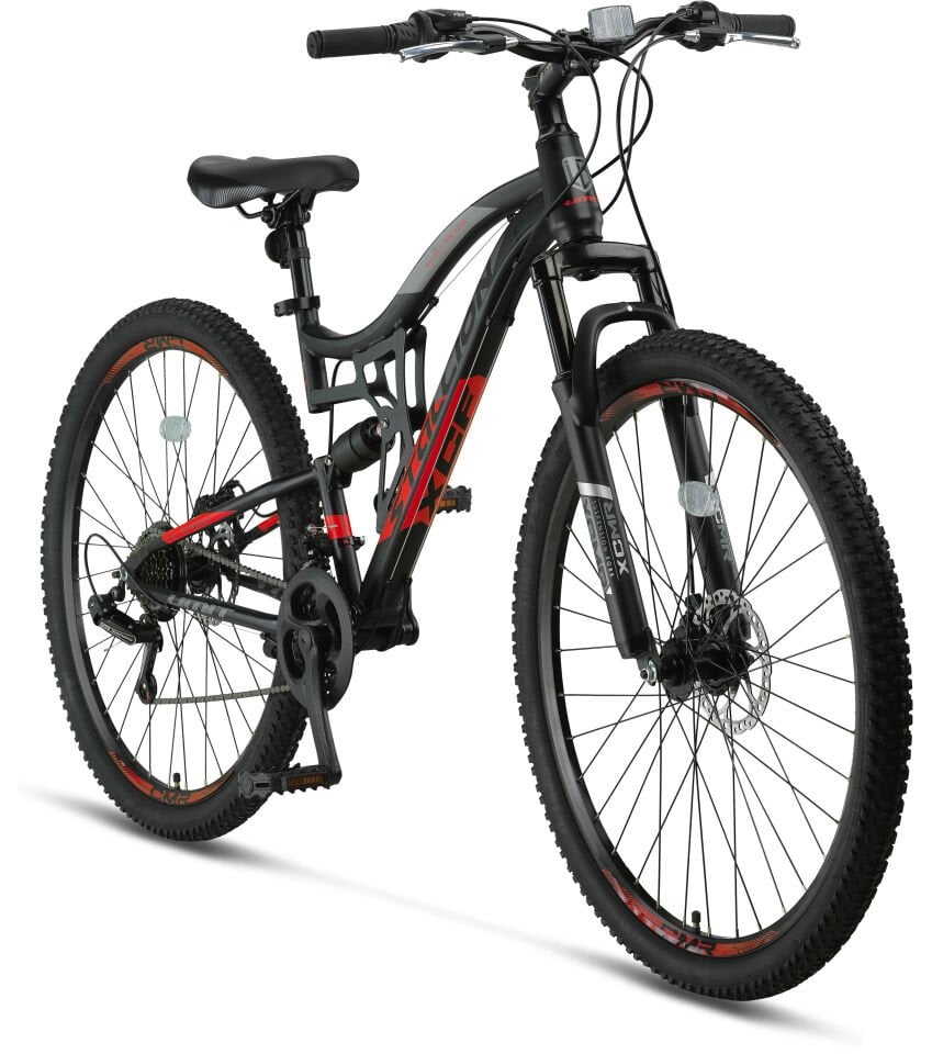 Ümit Stallion 2d - 26 Jant 21 Vites Çift Amortisörlü Dağ Bisikleti - Siyah Kırmızı
