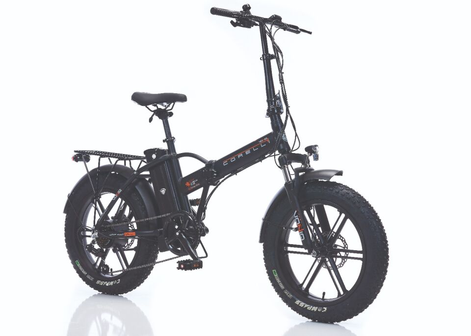 Corelli Voniq Eco Magnesium Jant - 20'' Jant - Elektrikli Katlanır ( Fat Bike ) Bisiklet GRİ