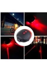 Çok Fonksiyonlu Pilli Bisiklet Led Lazer Işığı Arka Stop Lambası