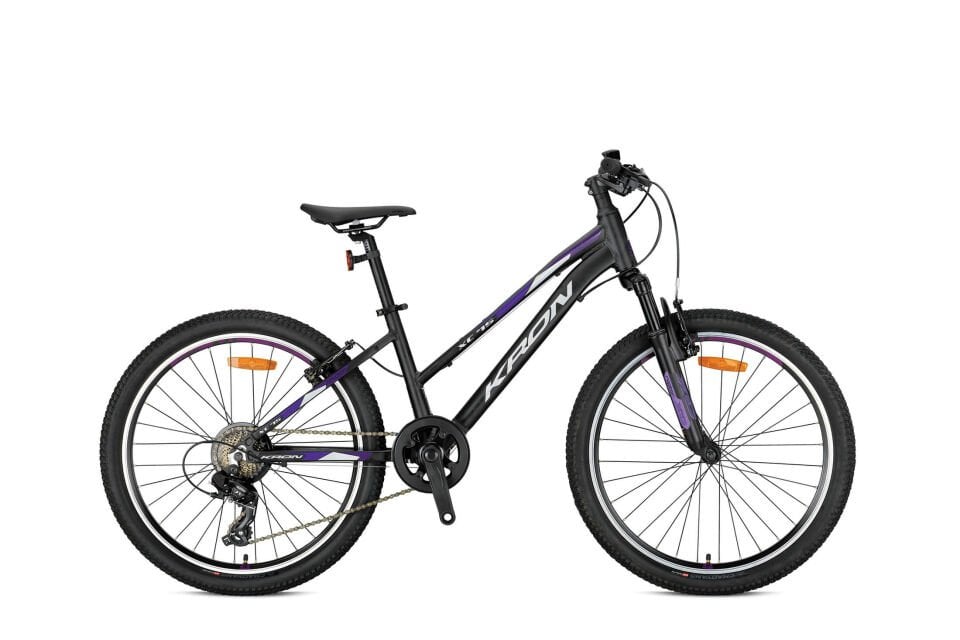 KRON XC 75 20 JANT MTB LADY 11 KADRO 7 VİTES V FREN MAT SİYAH /MOR-GRİ-MAVİ