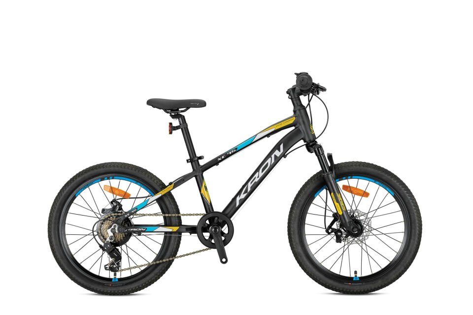 KRON XC 75 20 JANT MTB 11 KADRO 7 VİTES MEKANİK DİSC FREN MAT SİYAH /SARI-GRİ-MAVİ