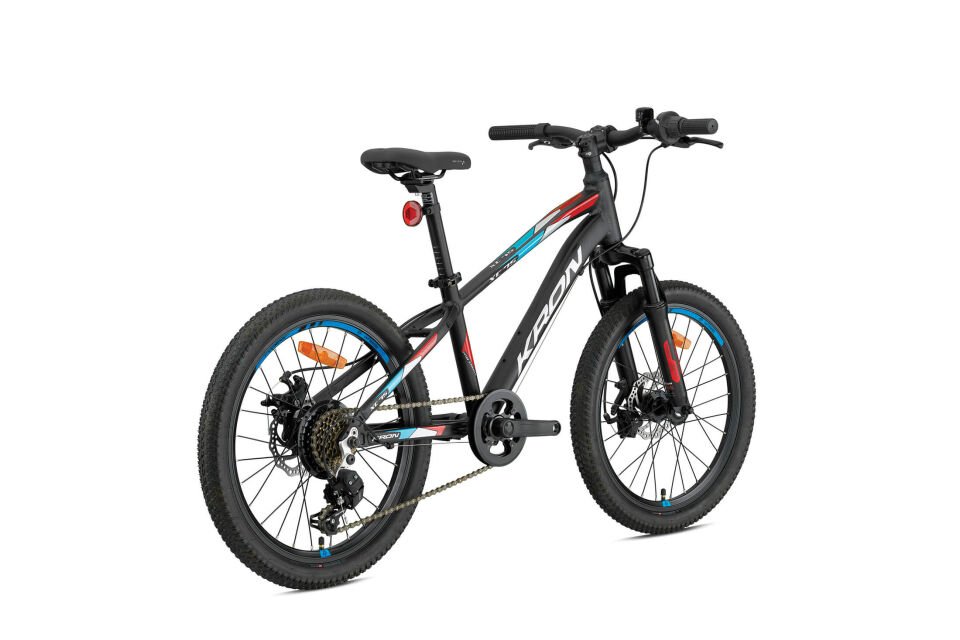 KRON XC 75 20 JANT MTB 11 KADRO 7 VİTES MEKANİK DİSC FREN MAT SİYAH /KIRMIZI-GRİ-MAVİ