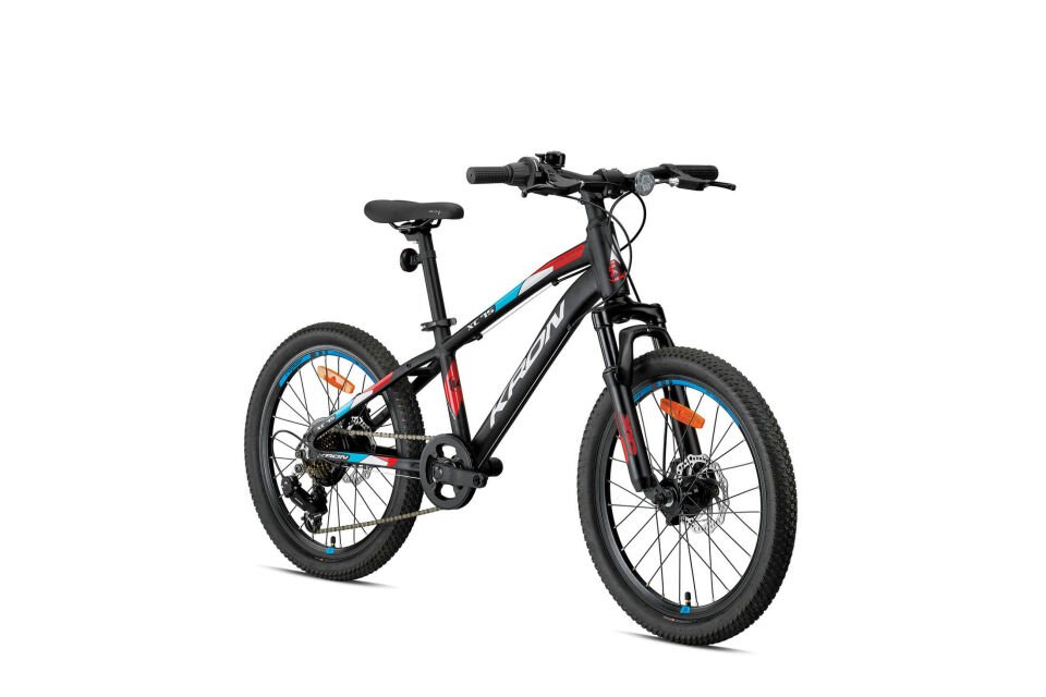 KRON XC 75 20 JANT MTB 11 KADRO 7 VİTES MEKANİK DİSC FREN MAT SİYAH /KIRMIZI-GRİ-MAVİ