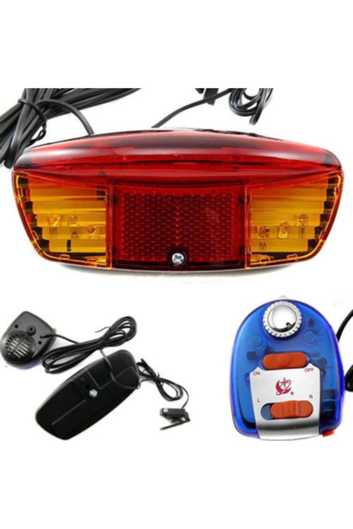 Bisiklet Korna Sinyal Sıralı Stop Fren Lambası