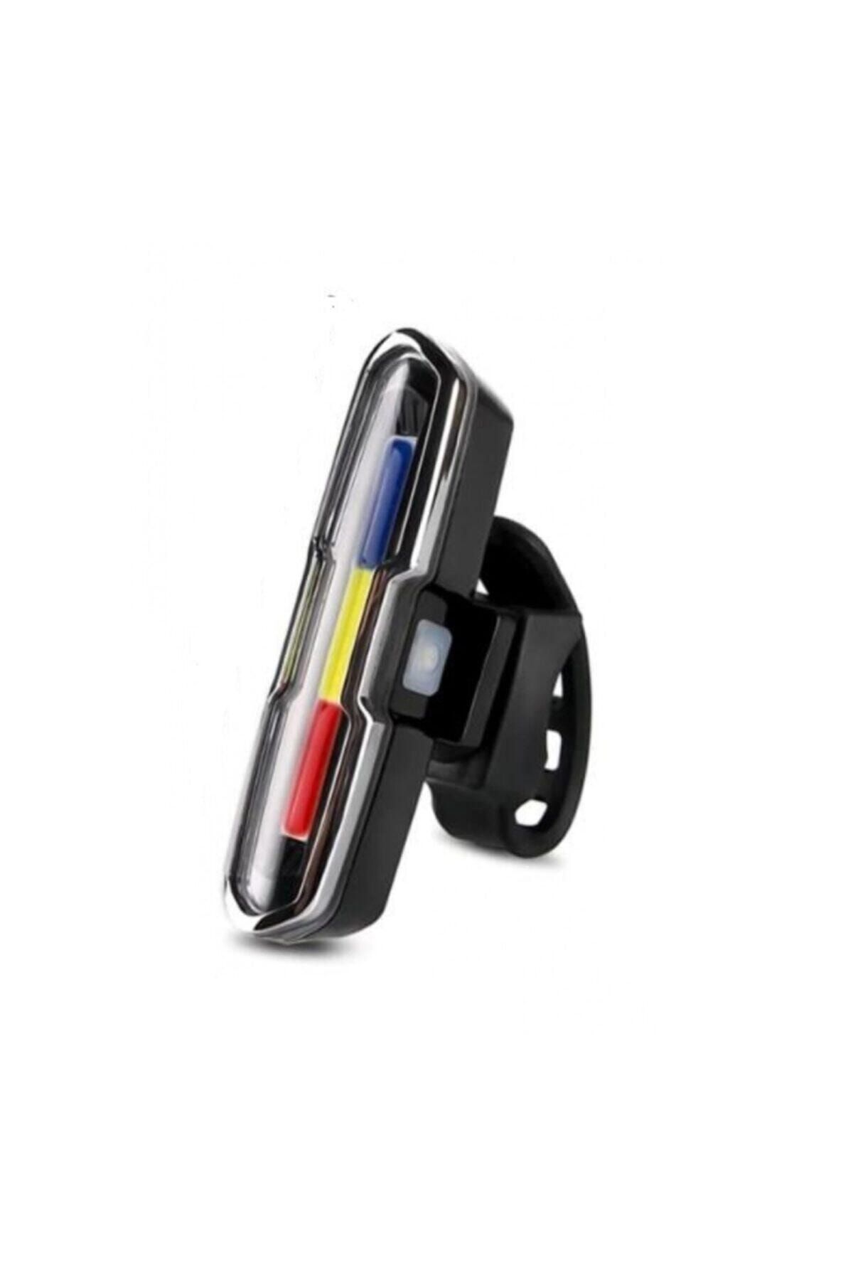 Usb Şarjlı Led Kırmızı Mavi Beyaz Polis Arka Işık