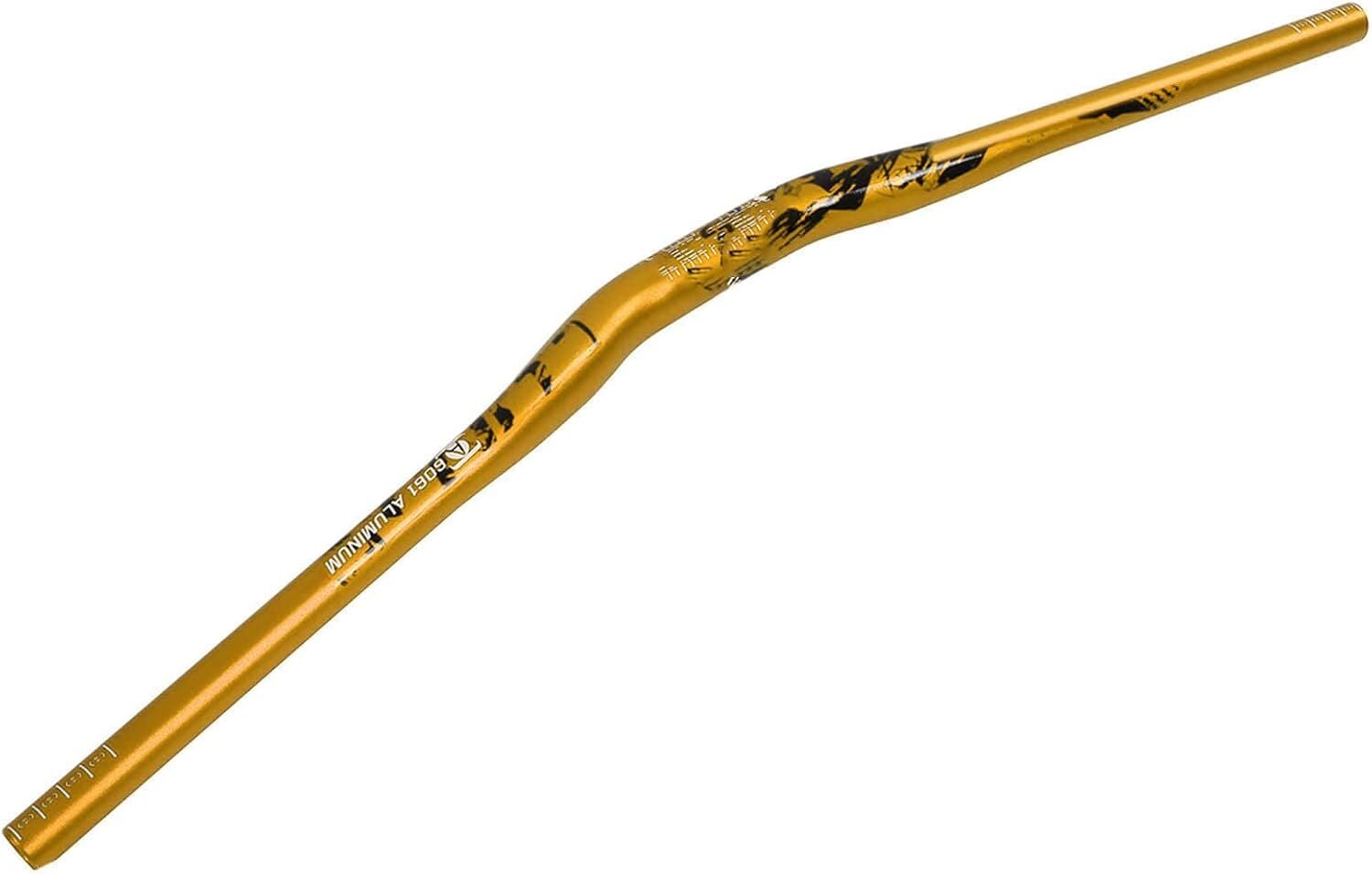Lunje Alüminyum 31.8 780 mm Riser Mtb Gidon Bisiklet Gidonu Bukalemun Sarı