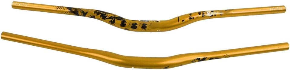 Lunje Alüminyum 31.8 780 mm Riser Mtb Gidon Bisiklet Gidonu Bukalemun Sarı