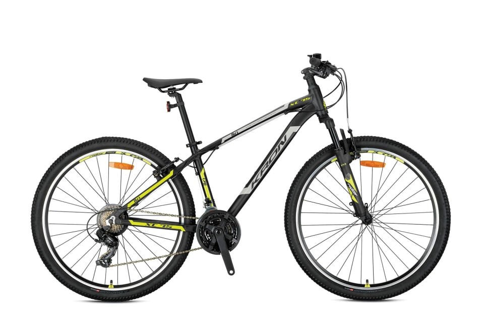 KRON XC 75 24 JANT MTB 13 KADRO 21 VİTES M.DİSK FREN MAT SİYAH/SARI-GRİ-MAVİ