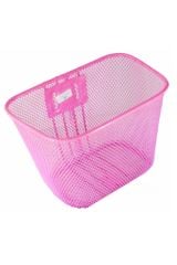 Pembe Tel Örgü  Bisiklet Sepeti  16 - 20 Jant