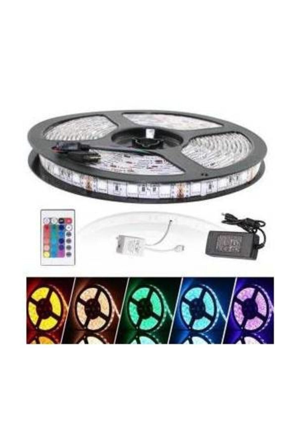 Şerit Led Rgb 16 Renk Uzaktan Kumandalı Tak Çalıştır 5 Mt 12 Volt