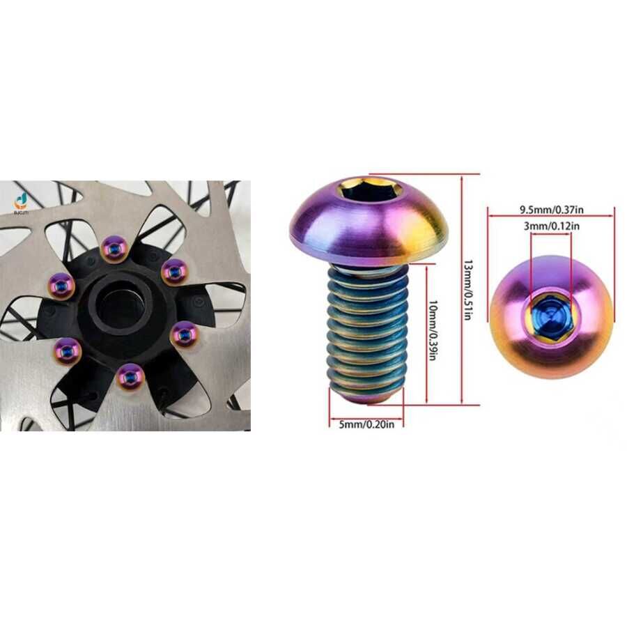 OILSLICK ROTOR VİDASI 6 LI PAKET - M5X10