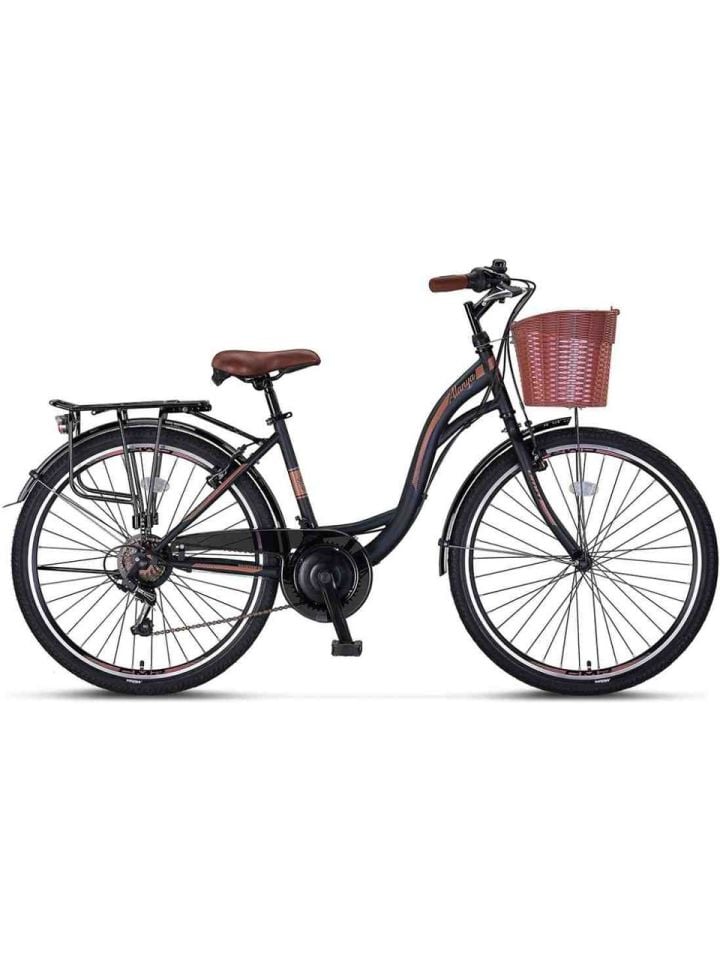 Ümit Bisiklet 2810 Alanya 28 Jant Şehir Bisikleti (160 cm Üstü Boy) SİYAH-KAHVERENGİ