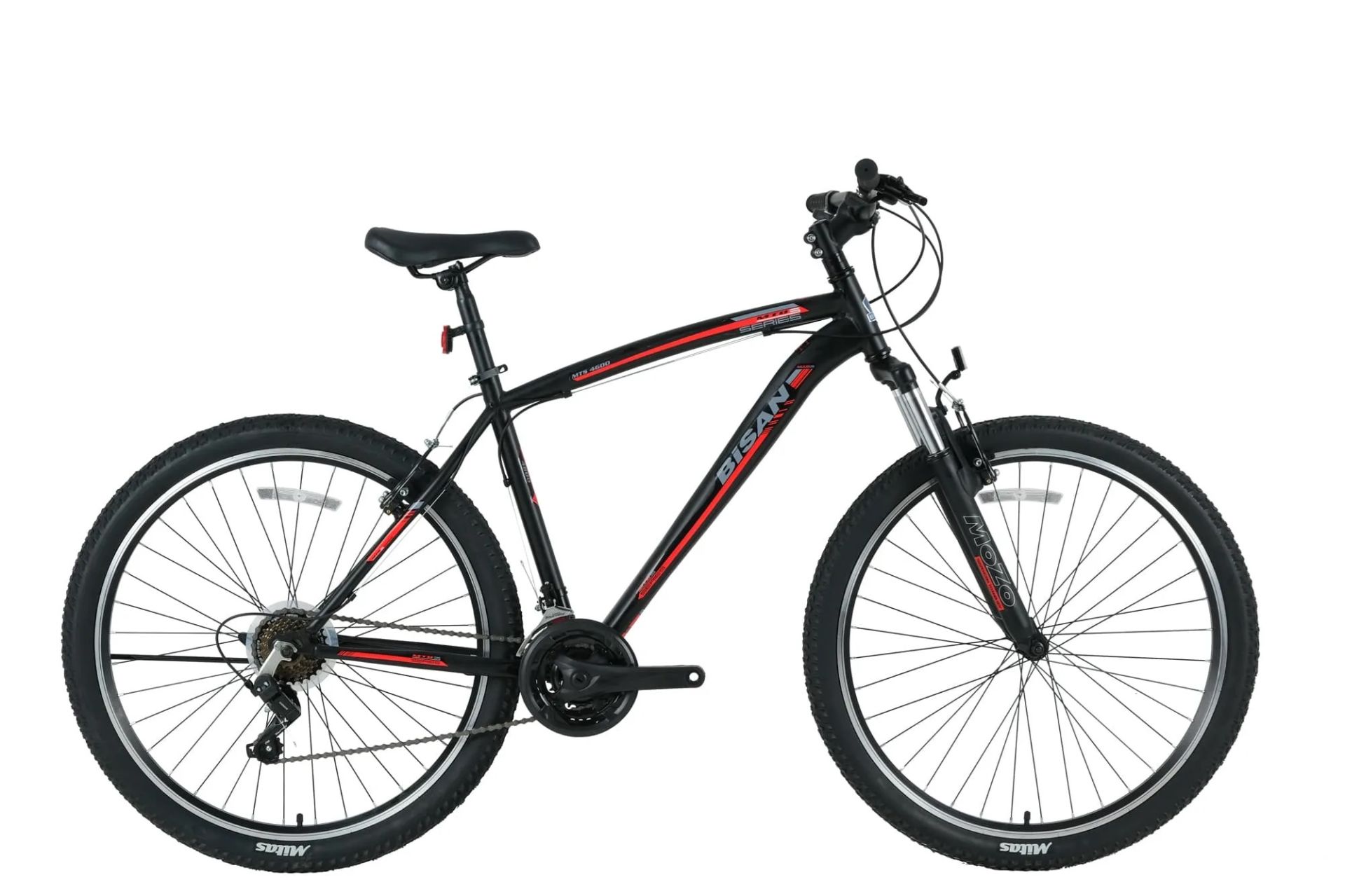 Bisan Mts 4600 V FREN 29'' Jant 48 Cm Erkek Dağ Bisikleti  SİYAH-KIRMIZI