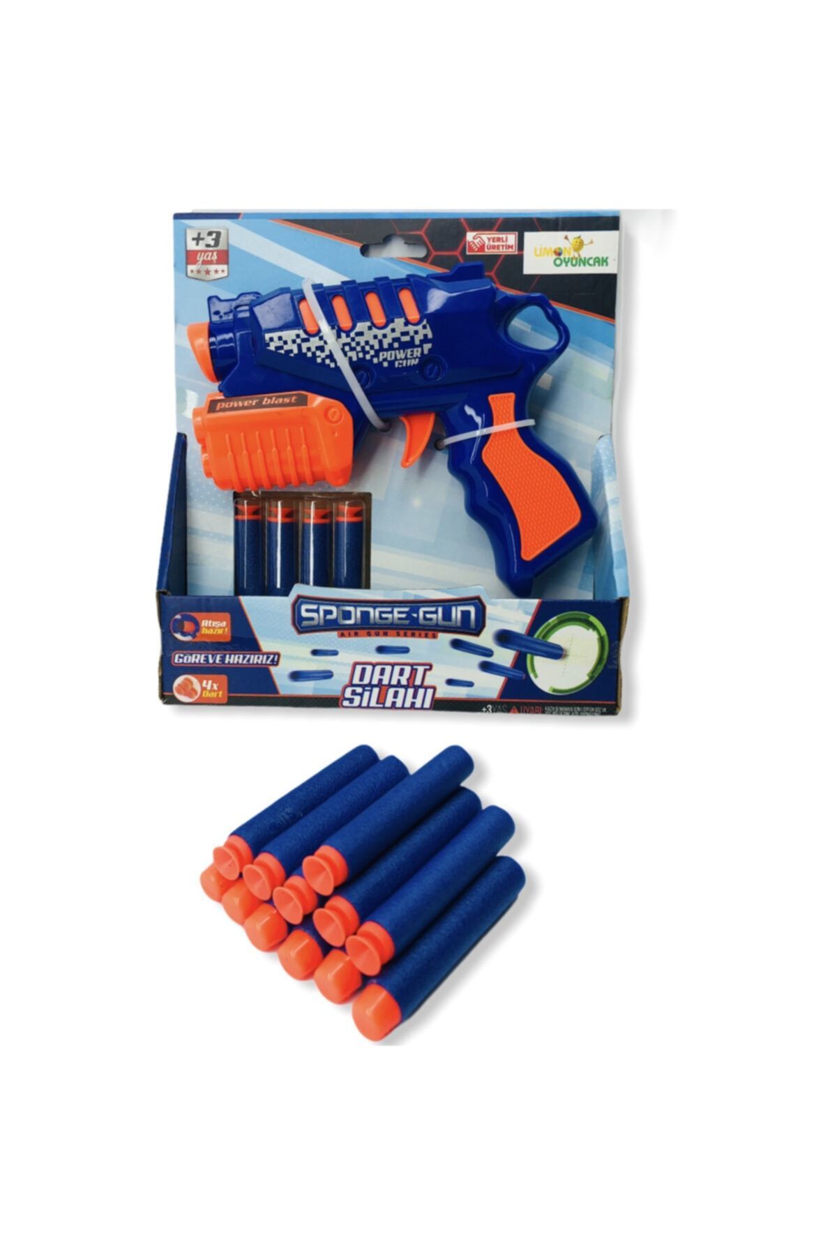 Nörf Tabanca Nerf Dart Silahı 16 Yedek Mermili