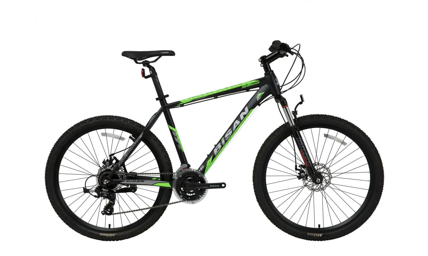 Bisan Mtx 7050 26 Jant M.DİSK FREN Kadro: 17 - 43 Cm 21vites Siyah- Yeşil