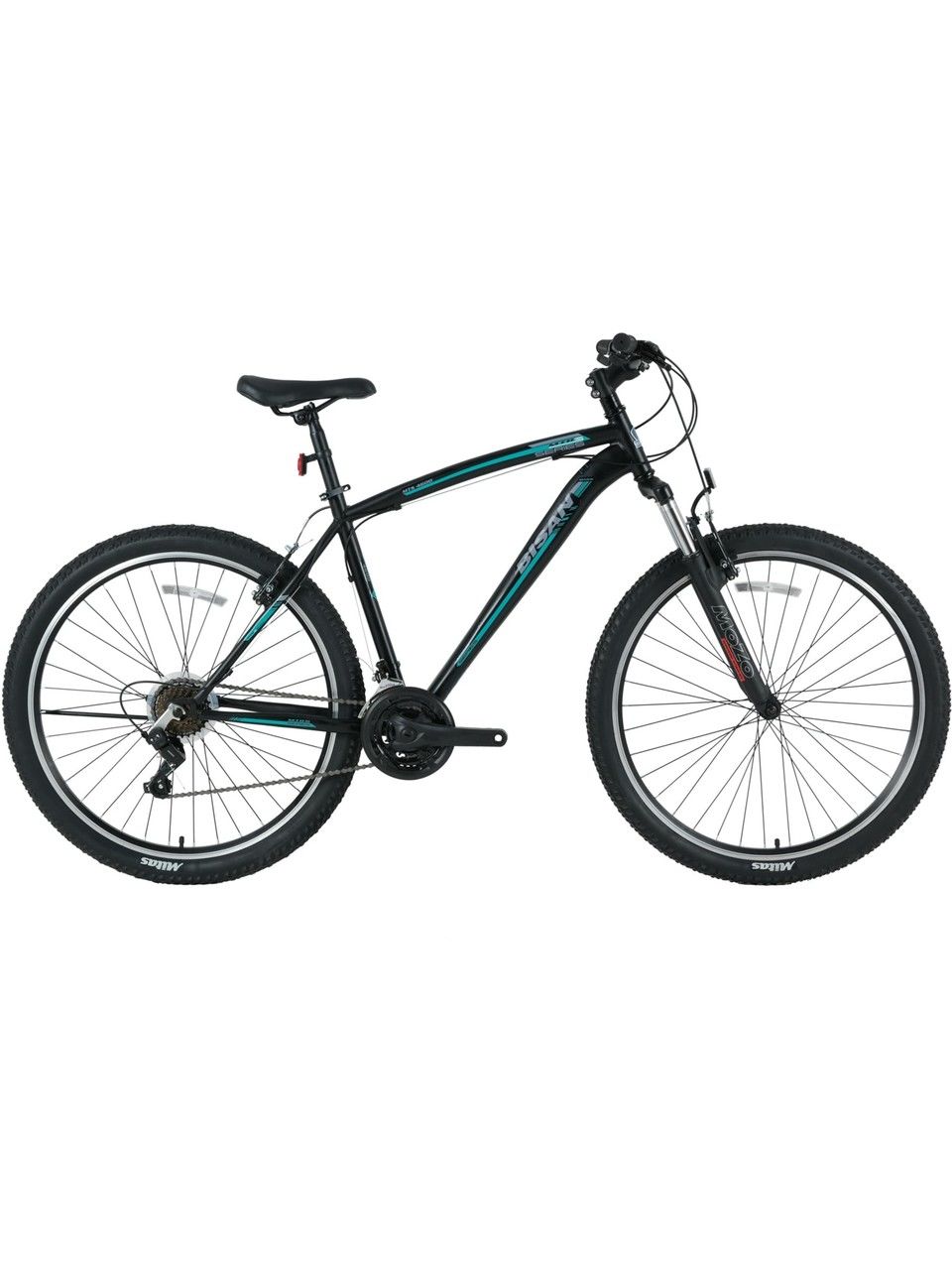 BİSAN MTS 4600 21 Vites 29 Jant V-Fren Dağ Bisikleti MTB Siyah - Mavi 19''/48CM