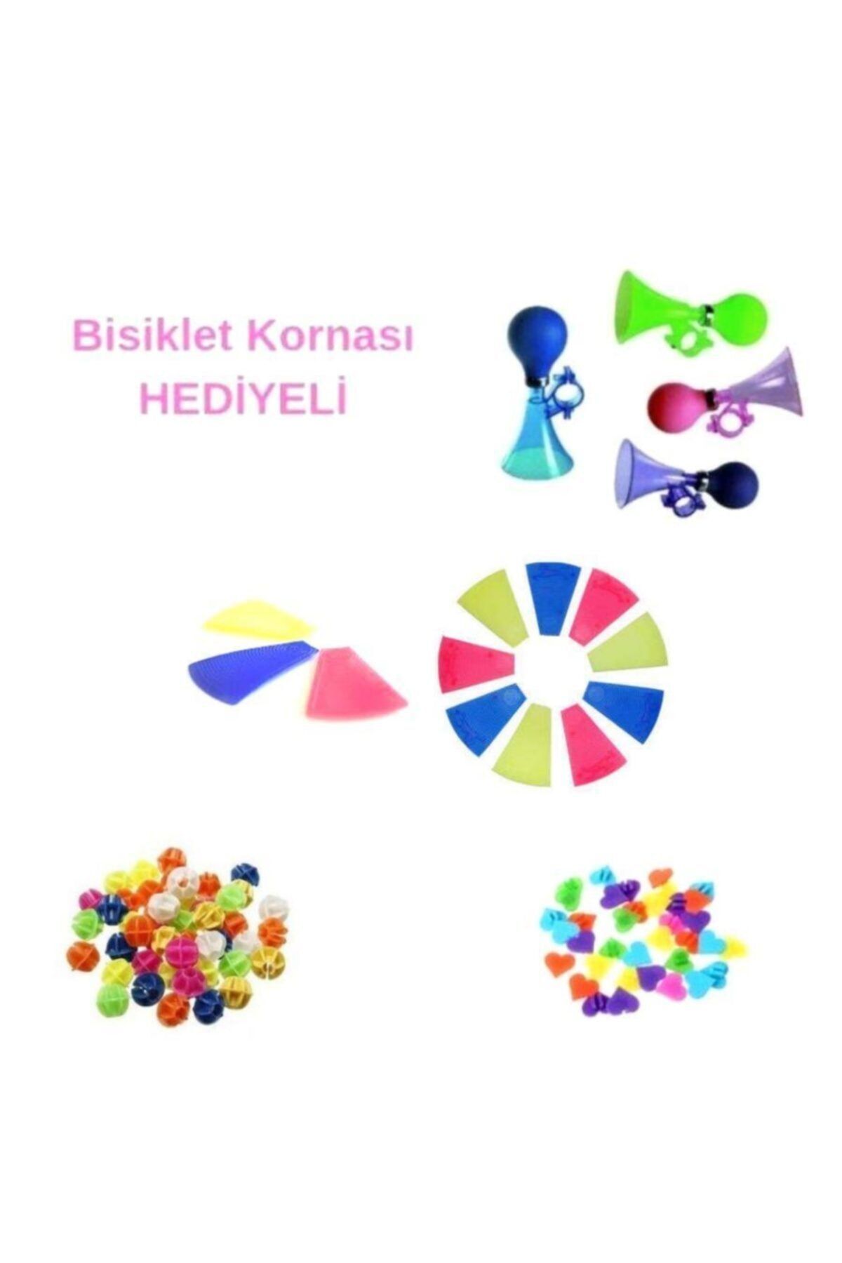 Bisiklet Korna Hediyeli Bisiklet Jant Süsü Seti