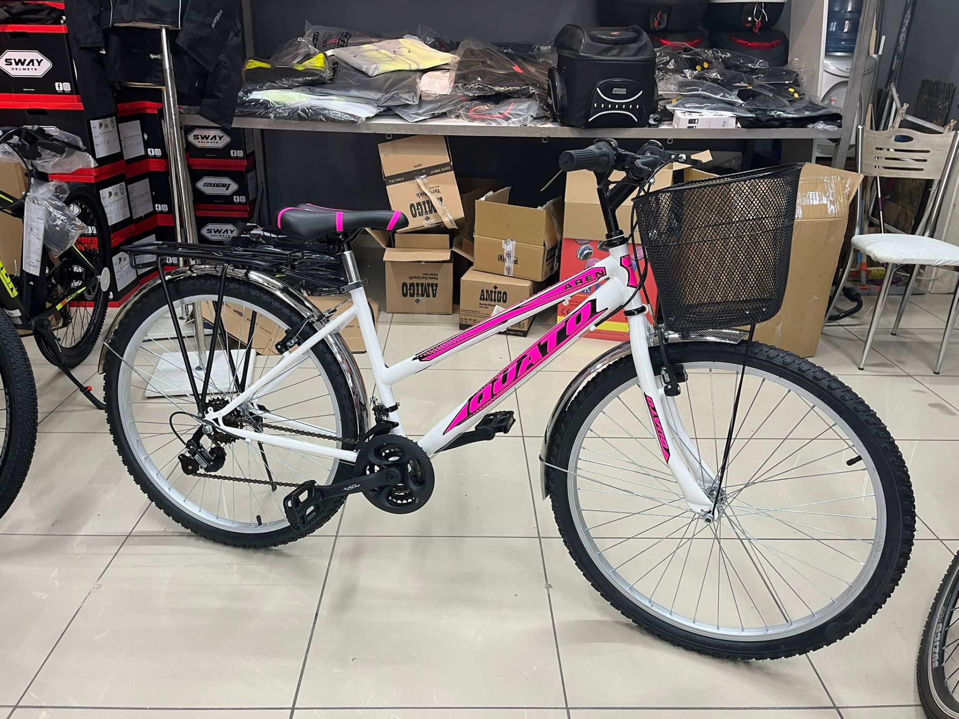 21 Vites Çamurluklu Bagajlı Sepetli Rahat Kullanışlı Şehir Bisikleti 26 JANT