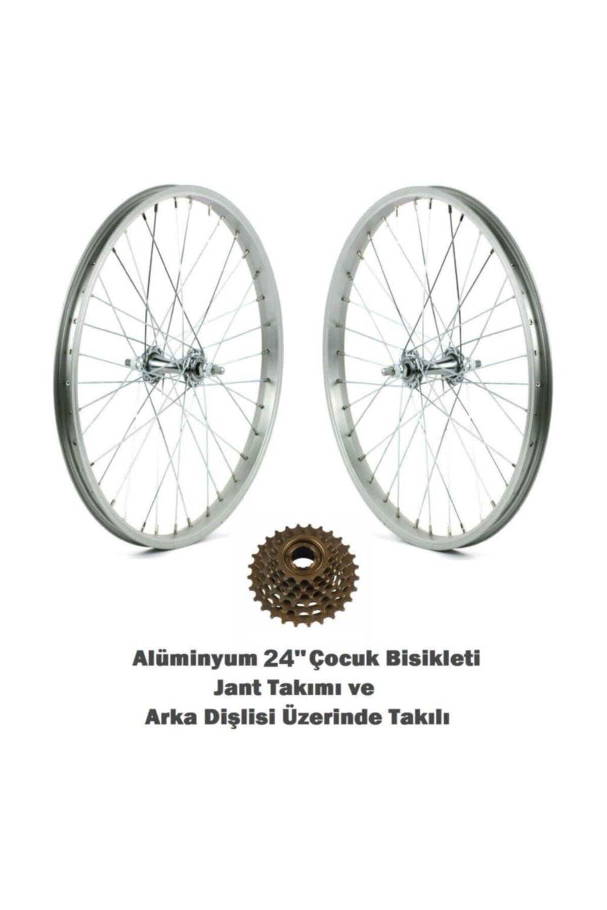24'' Alüminyum Çocuk Bisikleti Ön-arka Hazır Jant Takımı Ve Dişli