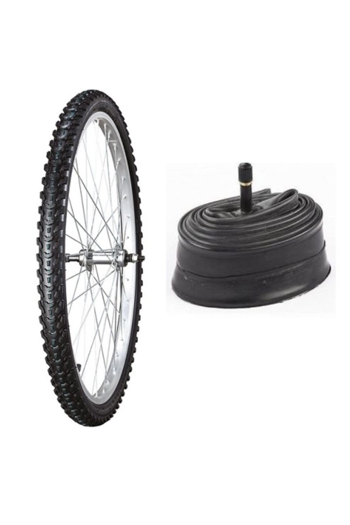 Siyah İç ve  Dış Lastik Seti 26x195
