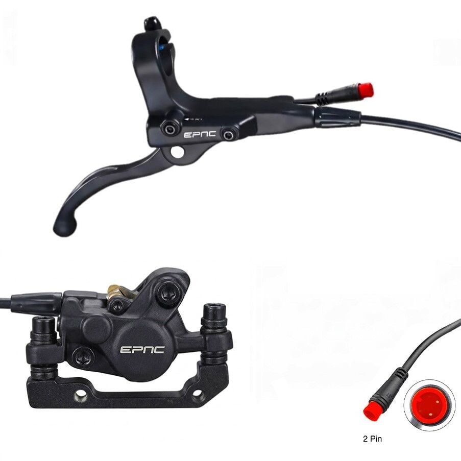 Hidrolik Fren Seti - E-Bike, 2 Piston, 2 Pin, Ön:1/Arka:2m, EPAC