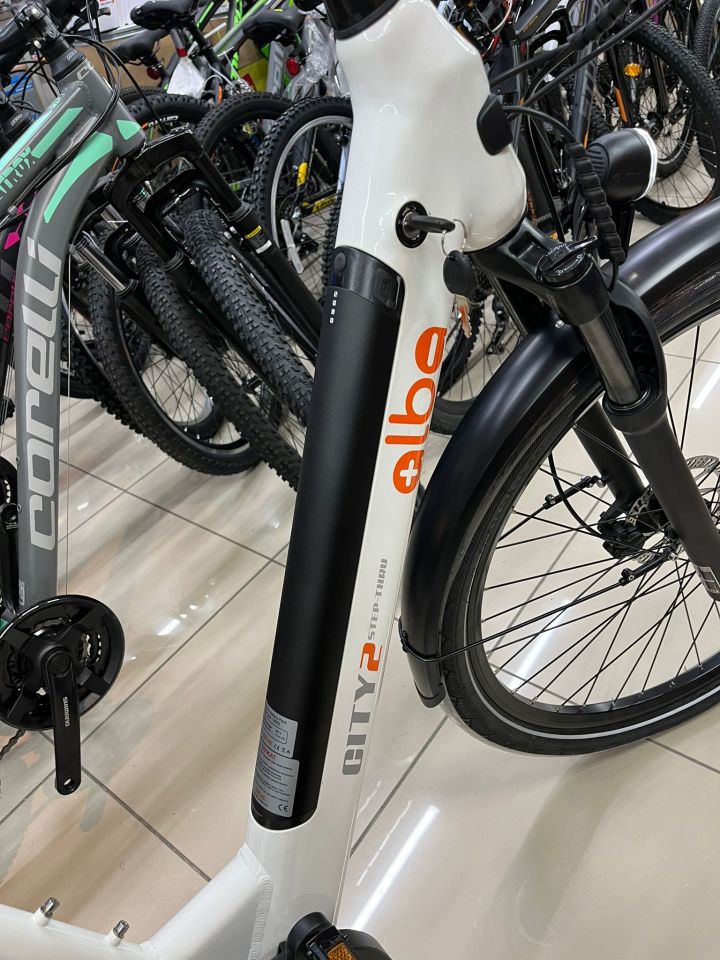 Alba City 2 36v 10,4ah Elektrikli Bisiklet Metalik Beyaz